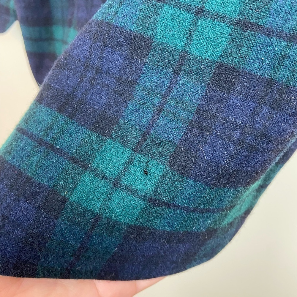 VINTAGE PENDLETON 60’s 100% WOOL PLAID BOARD SHIRT AUTHENTIC BLACK WATCH TARTAN - Picture 3 of 10